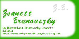 zsanett brunovszky business card